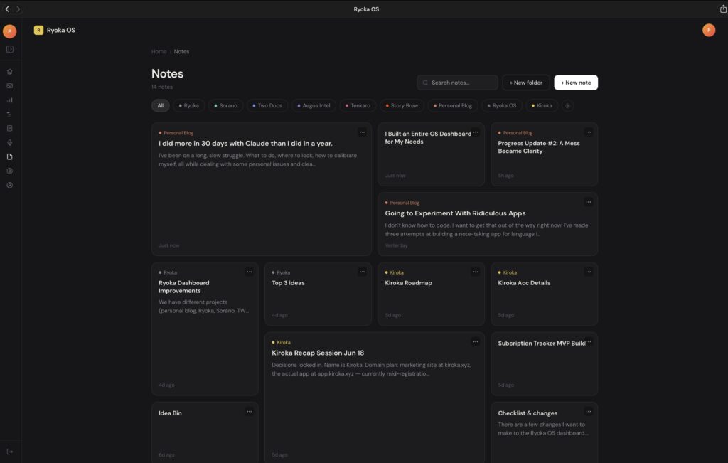 notes-OS-dashboard