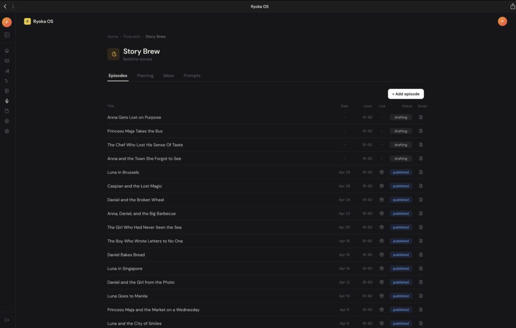 podcast OS overview