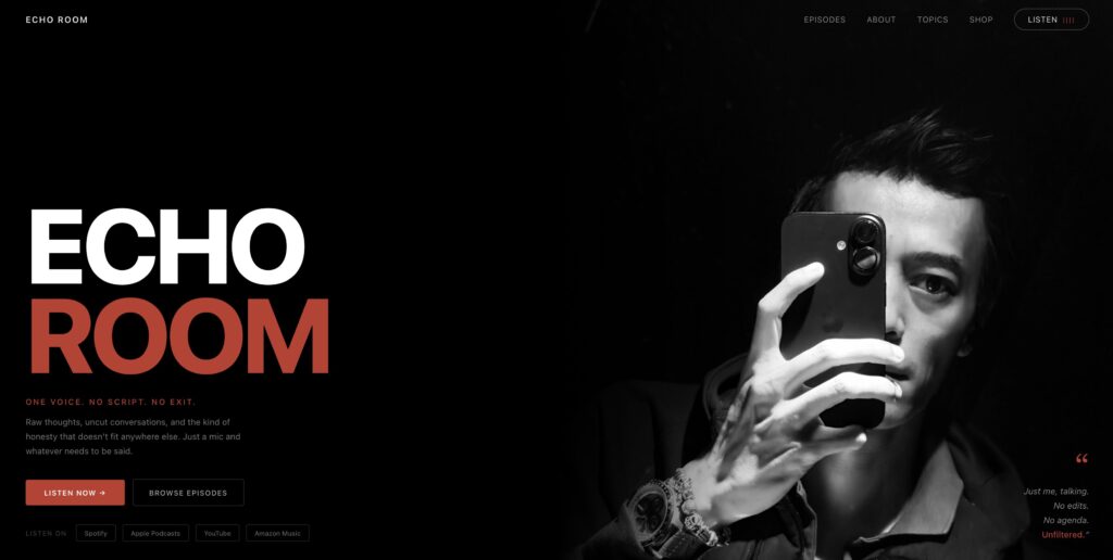 echo room podcast by pieter borremans